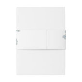 青フランスの花模様結婚ズ 招待状ベリーバンド (裏面例)