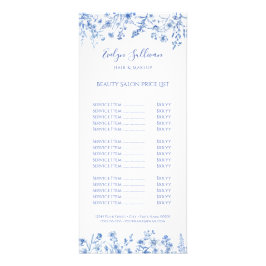 青フランスの野の花の価格表ラックカード ラックカード