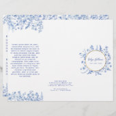 青フランスの野花パンフレット (正面/裏面)