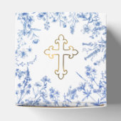 青フランスの野花洗礼キューブ フェイバーボックス (上部)