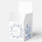 青フランスの野花洗礼キューブ フェイバーボックス (オープン)