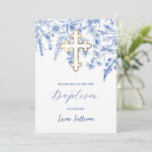 青フランスの野花洗礼 招待状 (スタンド正面)