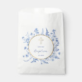 青フランスの野花金ゴールドサークル洗礼 フェイバーバッグ (正面)