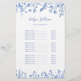 青フランスの野草価格表向けチラシ チラシ