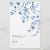 青フランスの野草価格表向けチラシ チラシ (裏面)