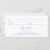 青フランスの野草贈与証 (裏面)