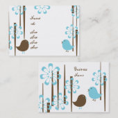 『青フレンドリーい鳥』 名刺 (正面/裏面)