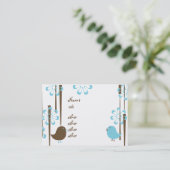 『青フレンドリーい鳥』 名刺 (スタンド正面)