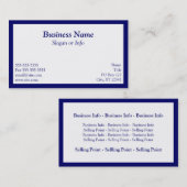 青フレーム 名刺 (正面/裏面)