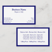 青フレーム 名刺 (正面/裏面)