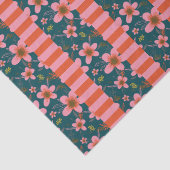 青フローラとピンクストライプ色 薄葉紙 (詳細)