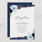 青フローラの洗礼者の招待 招待状 (正面/裏面)