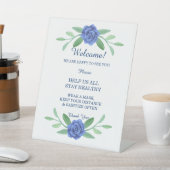 青フローラの緑結婚の葉の安全性 台座サイン (インサイチュ)