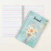 青フローラクロス仕訳帳 ノートブック (内側)