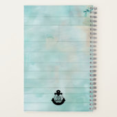 青フローラクロス仕訳帳 ノートブック (裏面)