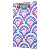 青フローラダマスク模様 クリップボード (左)