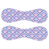 青フローラダマスク模様 ソフトボール (パネル)