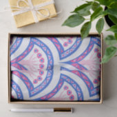 青フローラダマスク模様 薄葉紙 (ギフト)