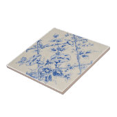 青フローラトレリスビクトリアン再現 タイル (側面)