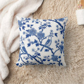 青フローラ化粧枕 クッション (ブランケット)