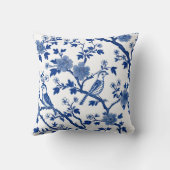 青フローラ化粧枕 クッション (裏面)