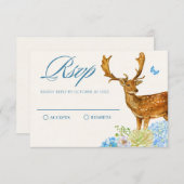 青フローラ森林野生動物自然 出欠カード (正面/裏面)