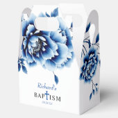 青フローラ牡丹の花ボーイバプテスマありがとう フェイバーボックス (オープン)