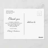 青フローラ看護学校卒業感謝してい前 ポストカード (裏面)