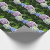 青フローラ紫フローラピンクフローラアジサイ ラッピングペーパー (角)