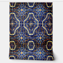 青フローラ花 壁紙