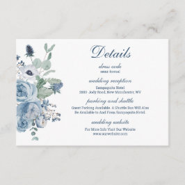 青フローラ詳細結婚ズ エンクロージャーカード