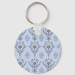 青フローラ キーホルダー