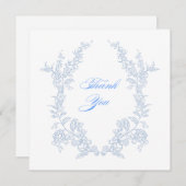 青フローラ サンキューカード (正面/裏面)