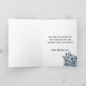 青フローラ |シスター |宗教的な母マリア カード (内部)