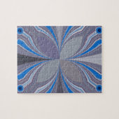 青フローラ ジグソーパズル (横)