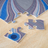 青フローラ ジグソーパズル (側面)