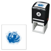 青フローラ セルフインキングスタンプ (インサイチュ)