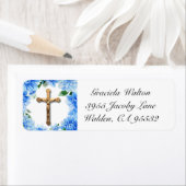 青フローラ |ダリアス |十字架 ラベル (インサイチュ)