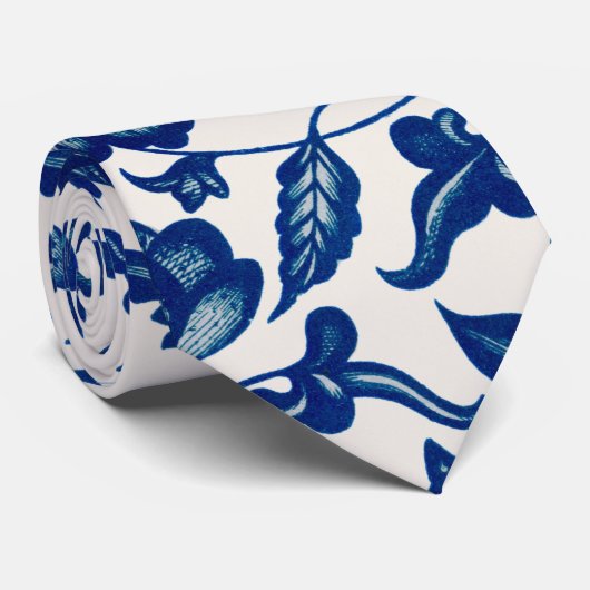 青フローラ ネクタイ (ロール)