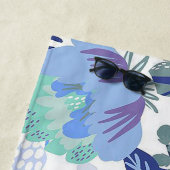 青フローラ ビーチタオル (インサイチュ)