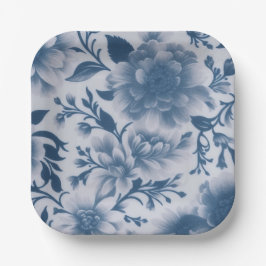 青フローラ ペーパープレート