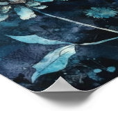 青フローラ ポスター (角)