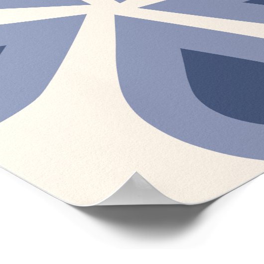 青フローラ ポスター (角)