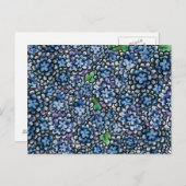 青フローラ ポストカード (正面/裏面)