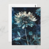 青フローラ ポストカード (正面/裏面)