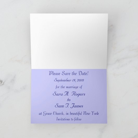 青フローラ 招待状 (内部)