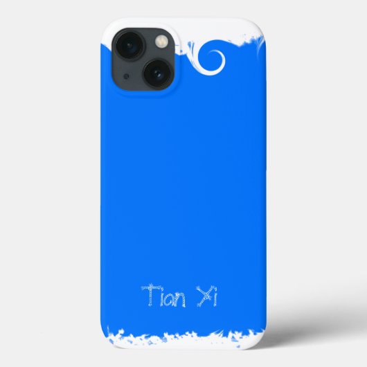 青プロフェッショナルエレガントモダン Case-Mate iPhoneケース (裏面)