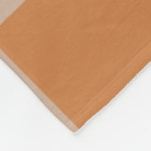 青ベージュ オレンジ ブラウンのチェック柄ギンガムパターン フリースブランケット (角)