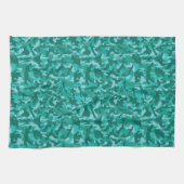 青ペルシャカモフラージュ キッチンタオル (横)