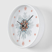 青ボタンとベビーヒトデヴィンテージ壁時計 壁時計 (傾斜)